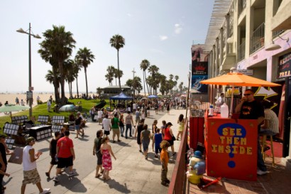 "The boardwalk in Venice Beach, Los Angeles, California. USA." Kelly Fejack, Peter Arnold. 2013.
