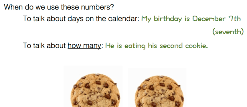 Counting numbers pII